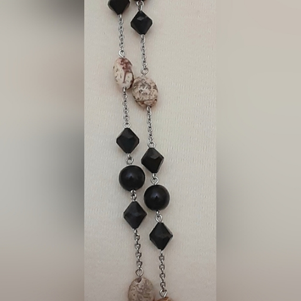 Lia Sophia Long Beaded Necklace